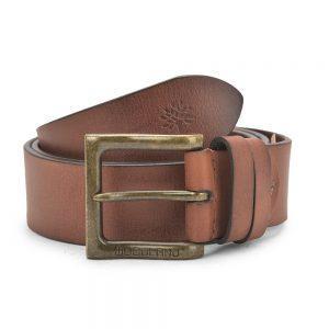 Brown leather belt