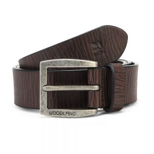 Brown leather belt