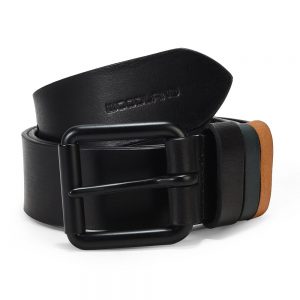 Black leather belt