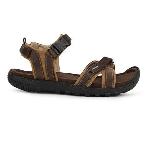 Nubuk milled granite mens sandal